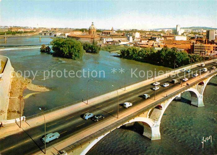 Toulouse Haute-Garonne Pont des Catalans Collection vue aérienne Couleurs et Lum