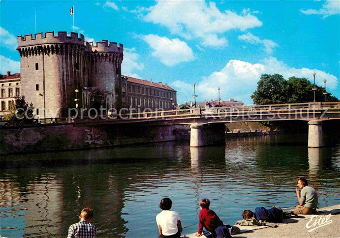 Verdun Meuse La Meuse Pont et Porte Chaussée XIV siecle