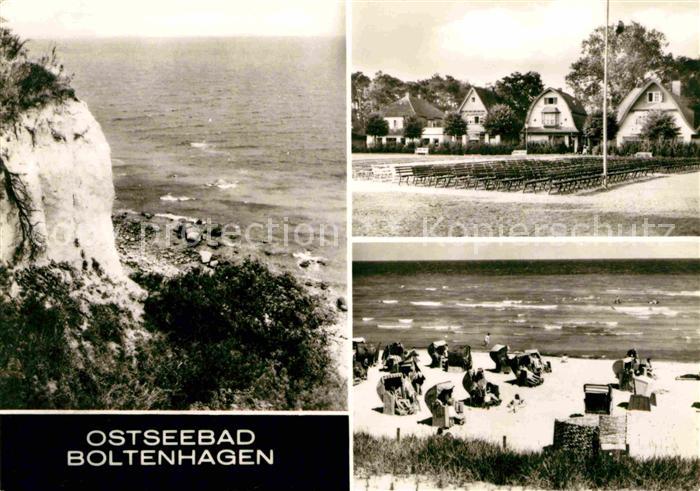 Boltenhagen Ostseebad Steilkueste Strand Haeuserpartie