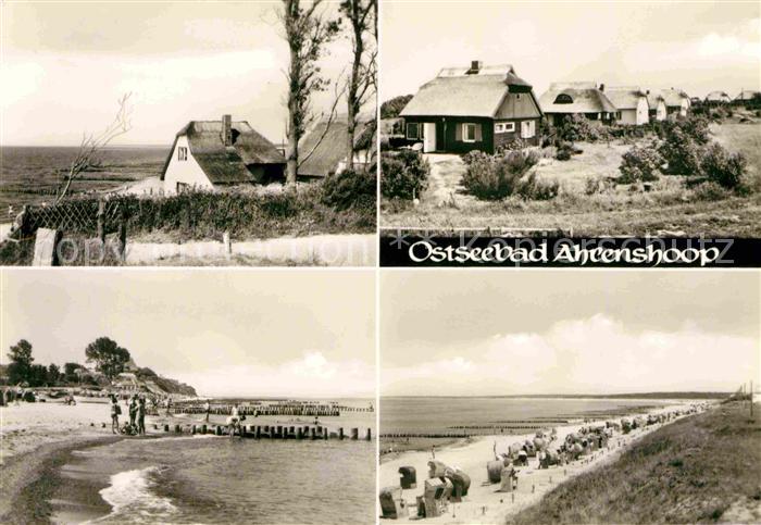 Ahrenshoop Ostseebad Haeuserpartie Kueste Strand