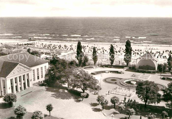 Heringsdorf Ostseebad Usedom Konzertgarten Musikpavillon Strand Fliegeraufnahme