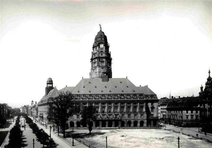 DRESDEN Elbe Neues Rathaus