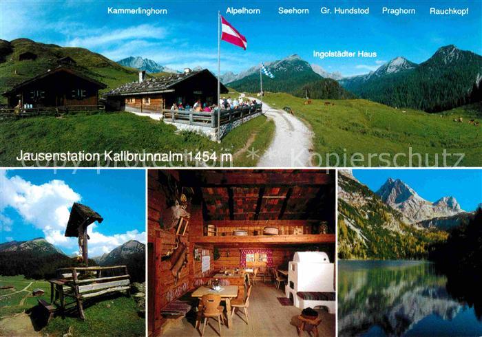 Weissbach Lofer Jausenstation Kallbrunnalm am Diesbachstausee Alpenpanorama Wege