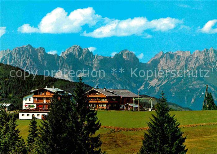 Kirchberg Tirol Alpengasthof Maierl gegen Wilden Kaiser Kaisergebirge