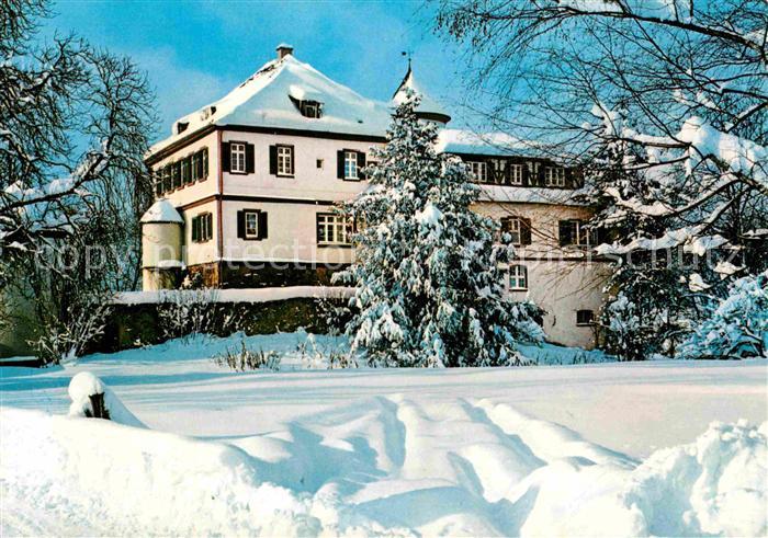 Schwaebisch Gmuend Sanatorium Schloss Lindach im Winter