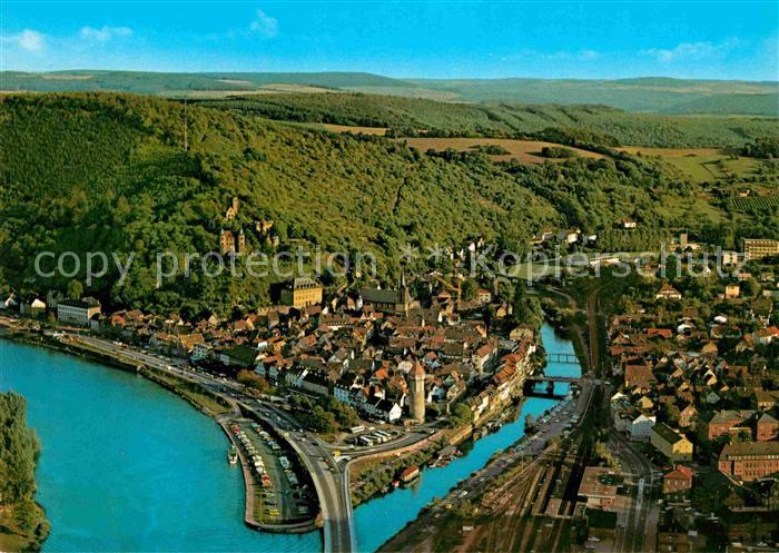 Wertheim Main Ferienort am Zusammenfluss von Main und Tauber Fliegeraufnahme