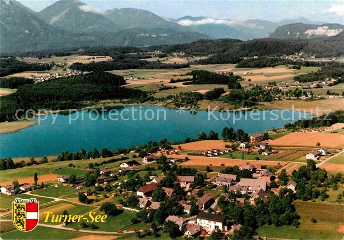 Obersammelsdorf Ferienregion Turnersee mit Blickrichtung Karawanken Fliegeraufna