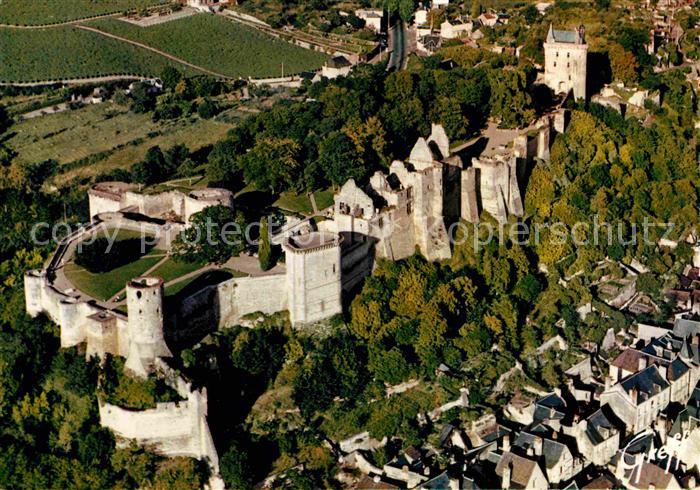 Chinon Indre et Loire Vue aerienne du chateau