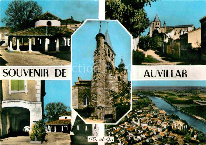 Auvillar Vues d ensemble Eglise vue aerienne