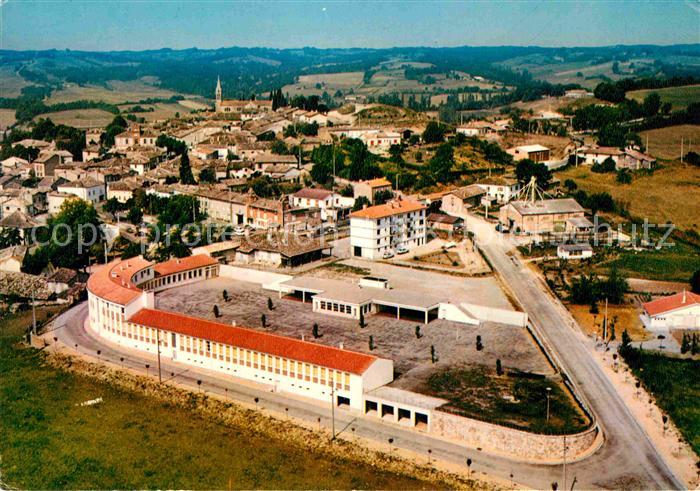 Monclar-de-Quercy Vue aerienne avec le CEG