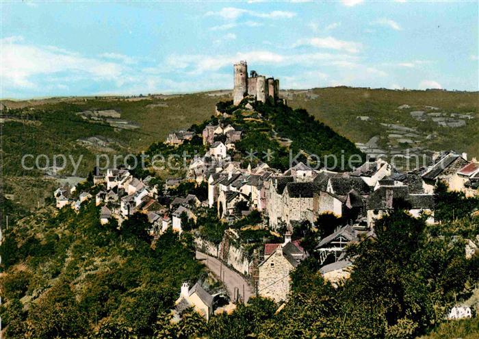 Najac Chateau et vue generale