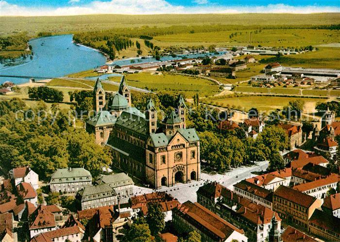 Speyer Rhein Dom Fliegeraufnahme