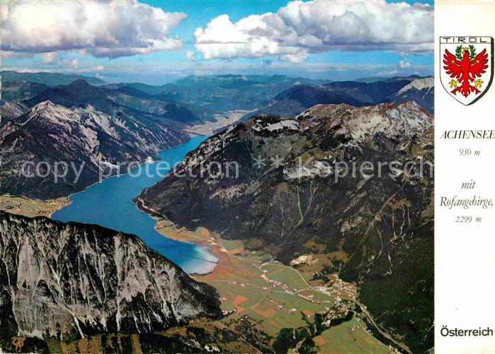 Achensee Alpensee mit Rofangebirge Fliegeraufnahme