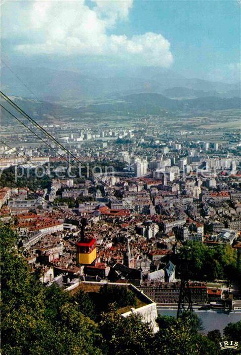 Grenoble Vue generale prise de la Bastille Teleferique