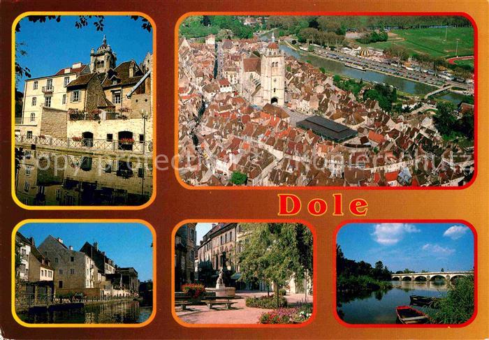 Dole Jura Maison Natale de l'illustre savant vue aerienne Canal des Tanneurs Pla