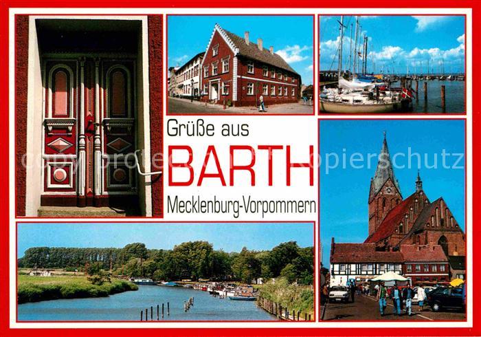 Barth Eingangsportal Hafen Marktplatz Kirche Hafen Tor zu den Bodden