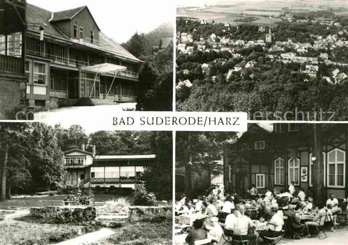 Bad Suderode Kurhaus Ortsansicht Victor Hoeth Heim Ausflugslokal Felsenkeller Ha