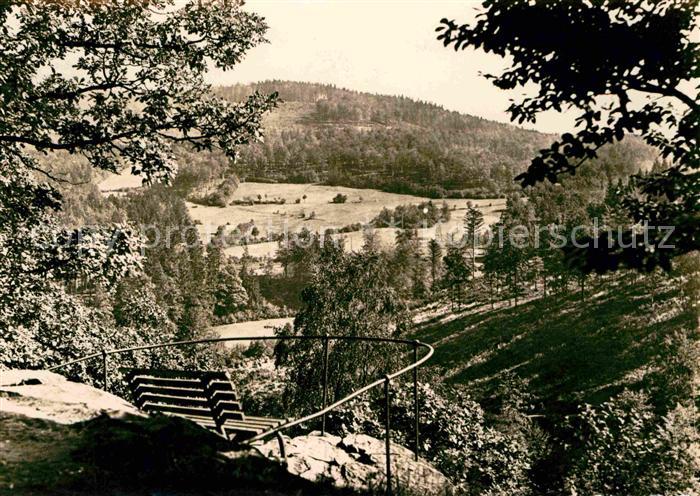 Trusetal Panorama Blick von der Teufelskanzel