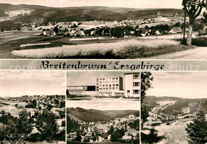 Breitenbrunn Erzgebirge Panorama Teilansichten