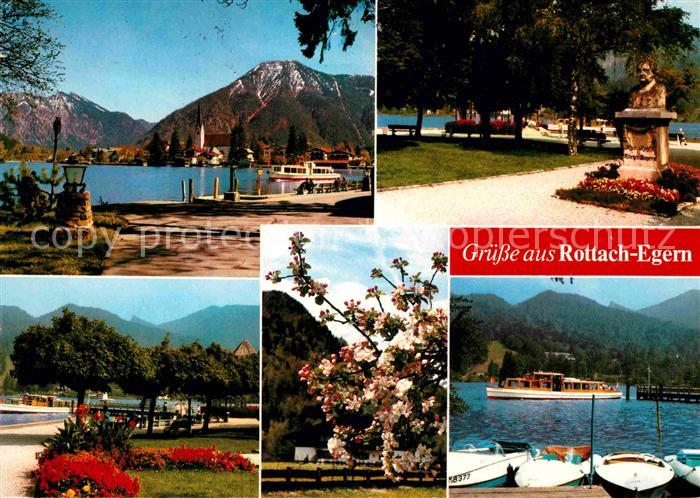 Rottach-Egern Kuranlagen See Segelschiffe