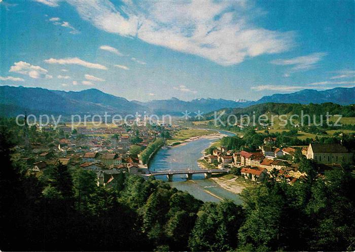 Bad Toelz Blick vom Kalvarienberg