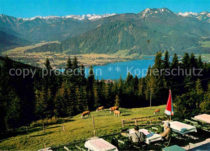 Tegernsee Bayern Blick von der Neureuth