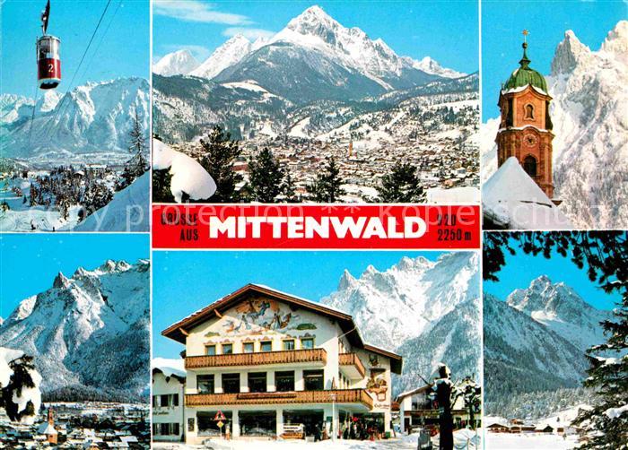 Mittenwald Bayern Kranzbergbahn Karwendel Pfarrkirche