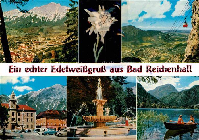 Bad Reichenhall Brunnen Panorama Edelweiss