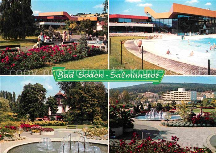 Bad Soden-Salmuenster Kurpark Halle- und Freibad Brunnen