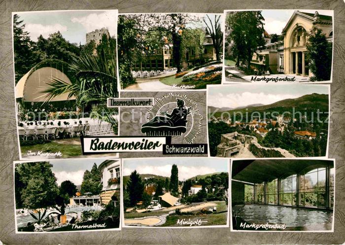 BADENWEILER BW Markgrafenbad Kurhaus Kurpark Thermalbad