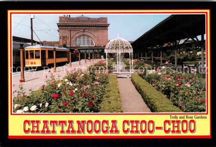 Chattanooga Tennessee Trolly and Rose Garden