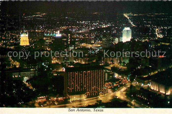 San Antonio Texas Skyline bei Nacht