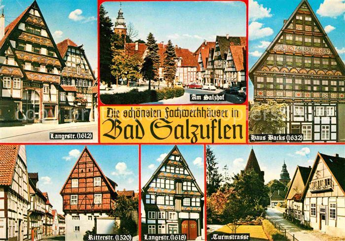 Bad Salzuflen Langestrasse Ritterstrasse Turmstrasse Am Salzhof