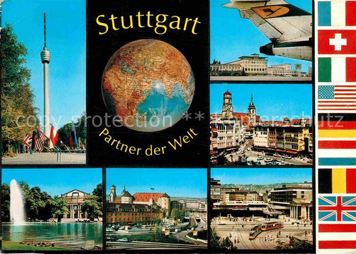 STUTTGART CITY Fernsehturm Flughafen Teilansicht