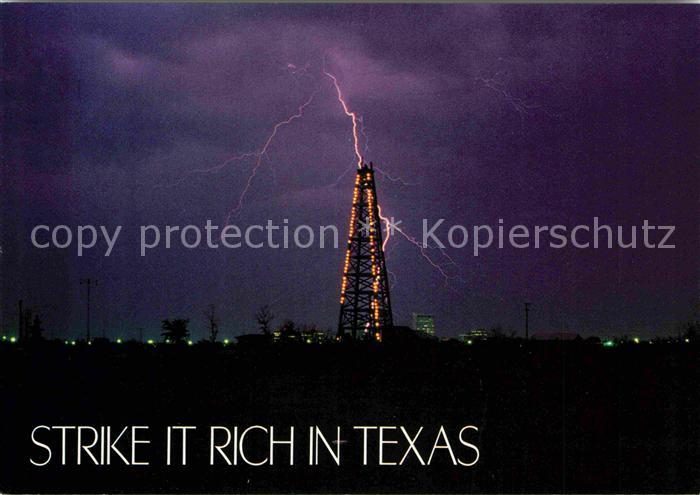 Texas US-State Blitzeinschlag