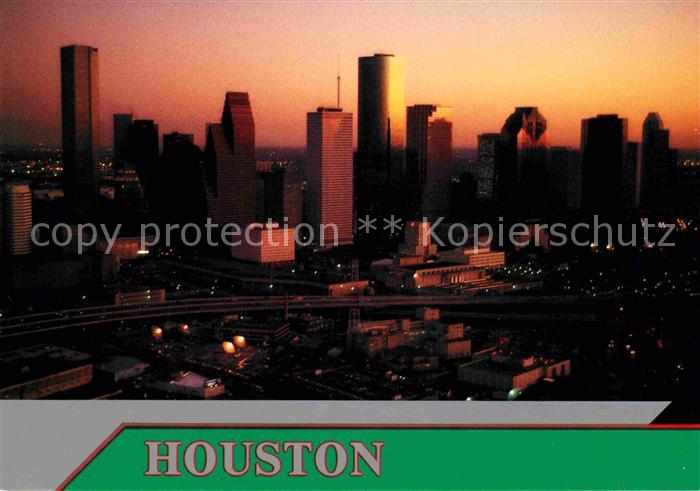 Houston  Texas USA Skyline bei Sonnenuntergang