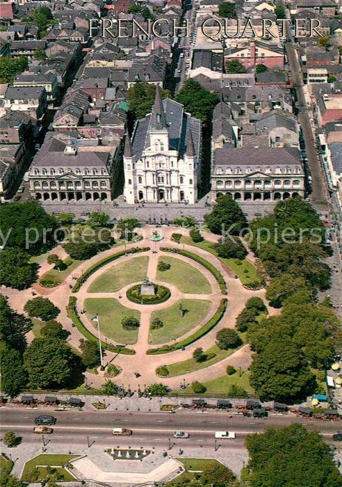 New Orleans Louisiana French Quarter Fliegeraufnahme