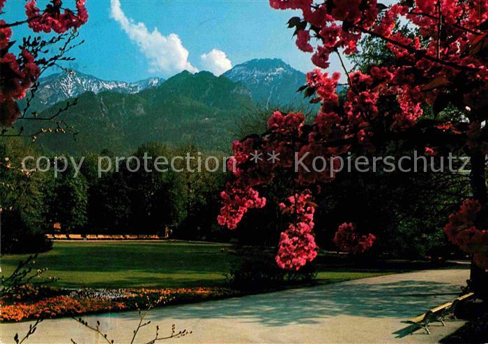 Bad Reichenhall Kurpark gegen Predigtstuhl