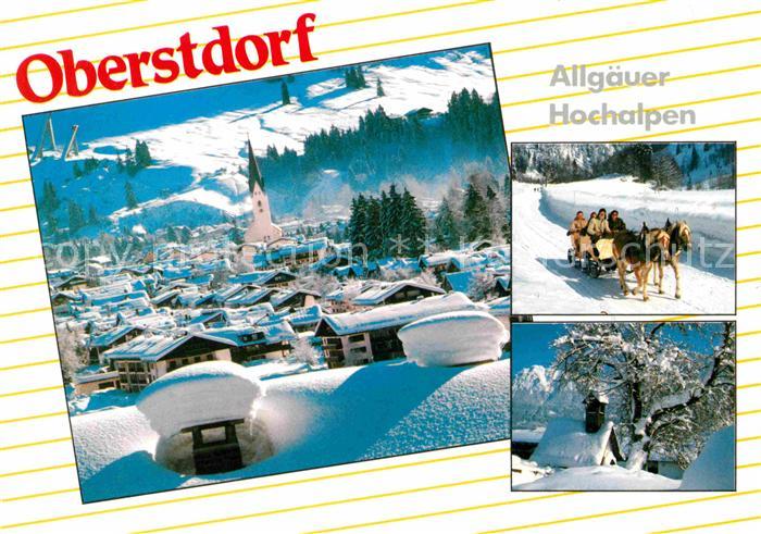 Oberstdorf mit Pferdeschlitten