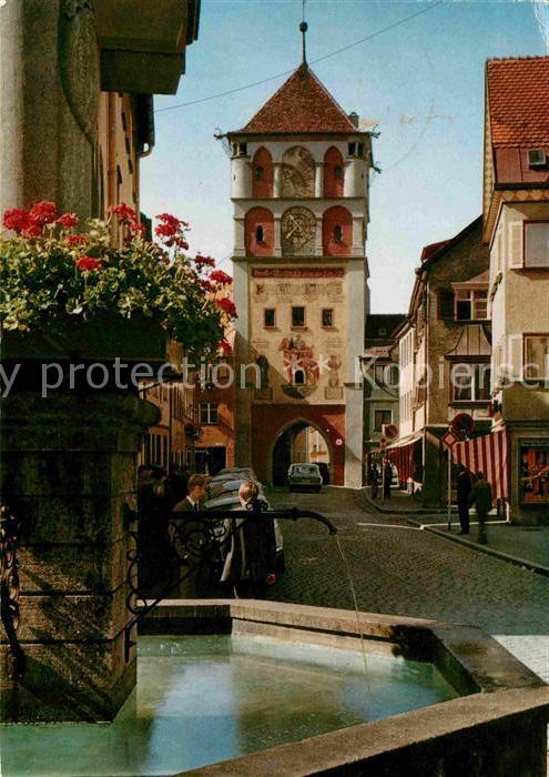Wangen Allgaeu Paradiesstrasse mit St. Martinstor
