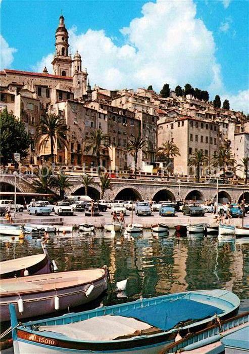 Menton Alpes Maritimes Port et Vieille ville