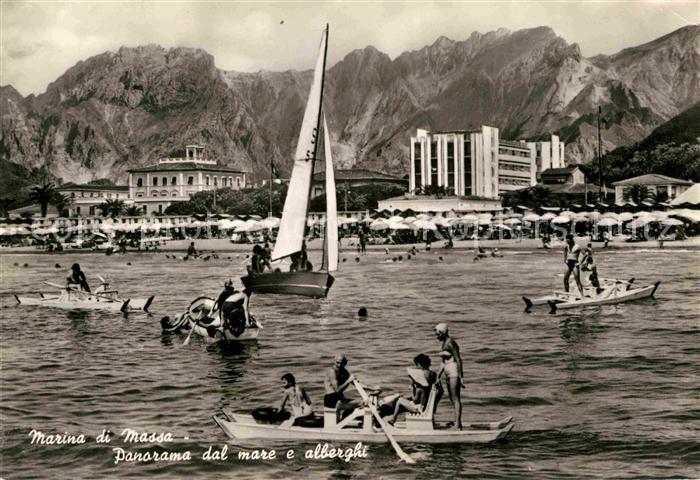 Marina di Massa Badeszene und Hotels