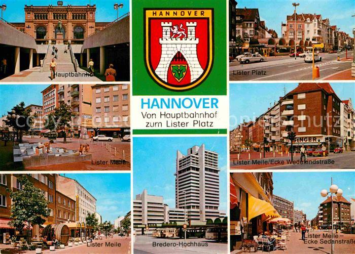 HANNOVER  CITY Vom Hauptbahnhof zum Lister Platz Wedekindstrasse