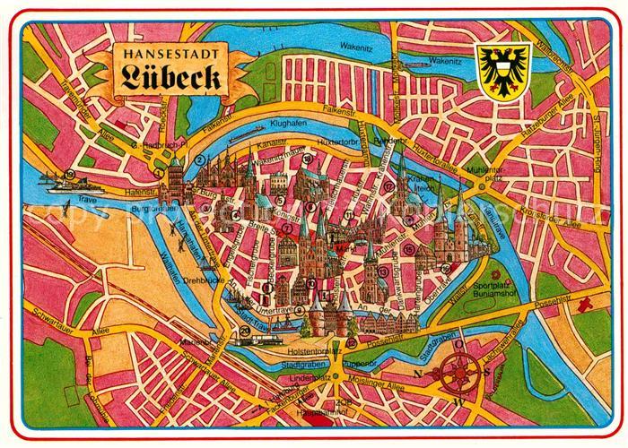 LueBECK  CITY Lapgplan der Hansestadt