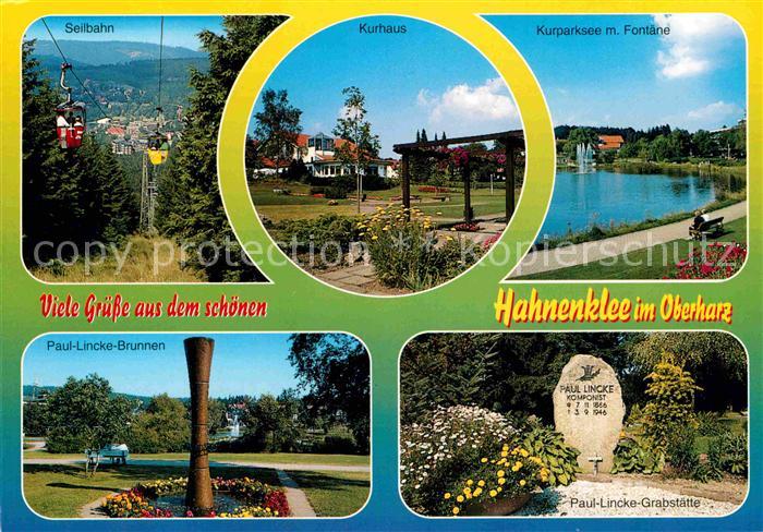 Hahnenklee-Bockswiese Harz Seilbahn Kurhaus Kurpark Paul Lincke Grabstaette