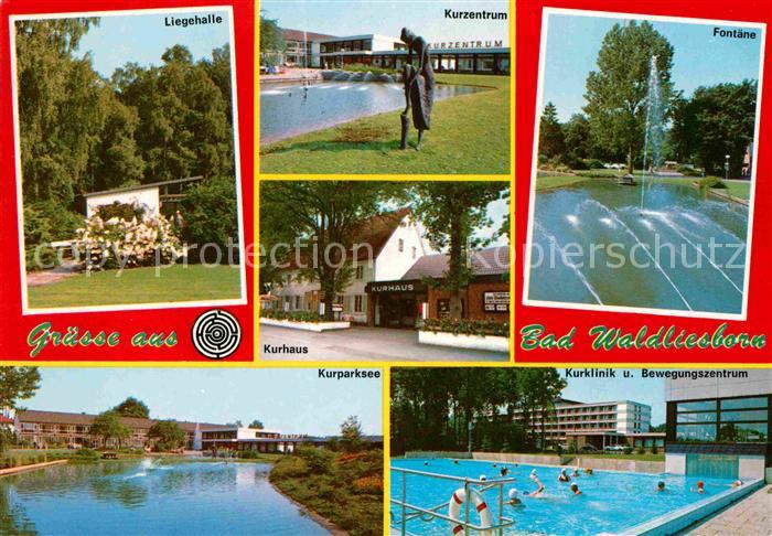 Bad Waldliesborn Fontaene Kurzentrum Liegehalle Kurparksee Freibad