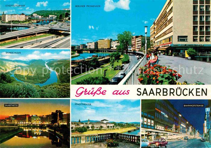 SAARBRueCKEN Saarland Saarschleife Stadttheater Berliner-Promenade Bahnhofstrass
