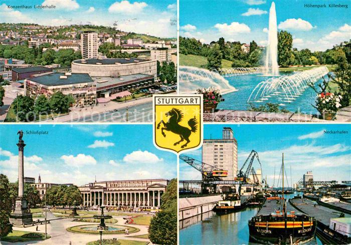 STUTTGART  CITY Konzerthaus Liederhalle Hoehenpark Killesberg Neckarhafen Schlos