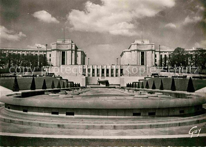 Paris Le Palais de Chaillot vu des Jardins