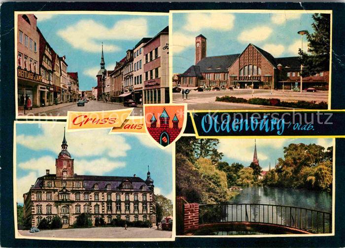 Oldenburg Niedersachsen Schloss Hauptbahnhof Schlossgarten